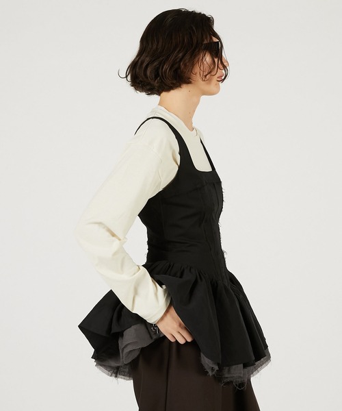PRANK PROJECT（プランクプロジェクト）の「【2026Spring Pre-Order】ラスティックペプラムトップ / Rustic Peplum Tops（その他トップス・レディース・ブラック/アイボリー・FREE）」の13枚目の写真