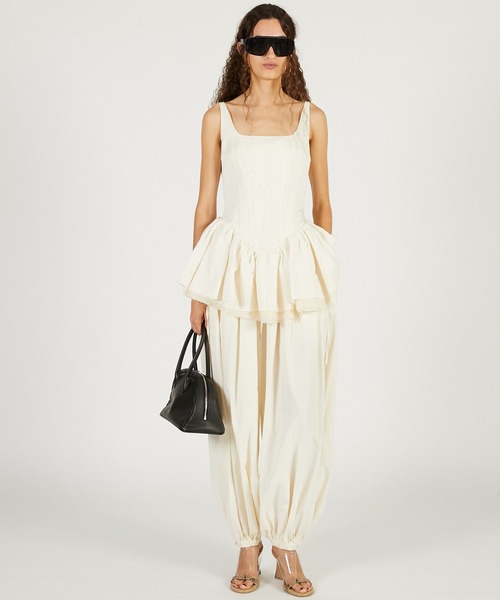 PRANK PROJECT（プランクプロジェクト）の「【2026Spring Pre-Order】ラスティックペプラムトップ / Rustic Peplum Tops（その他トップス・レディース・ブラック/アイボリー・FREE）」の3枚目の写真