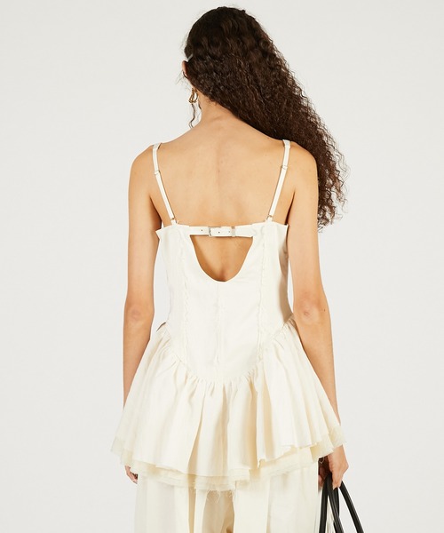 PRANK PROJECT（プランクプロジェクト）の「【2026Spring Pre-Order】ラスティックペプラムトップ / Rustic Peplum Tops（その他トップス・レディース・ブラック/アイボリー・FREE）」の8枚目の写真