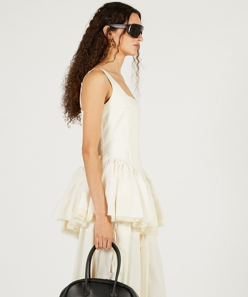 PRANK PROJECT（プランクプロジェクト）の「【2026Spring Pre-Order】ラスティックペプラムトップ / Rustic Peplum Tops（その他トップス・レディース・ブラック/アイボリー・FREE）」の9枚目の写真