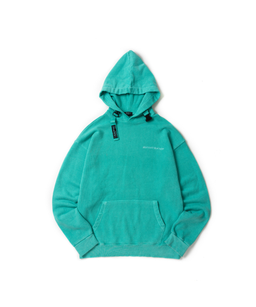 BALANT(バラント)の「ピグメントスローガンバックルフードパーカー - ミント(パーカー・メンズ・その他・MEDIUM/LARGE)」の2枚目の写真