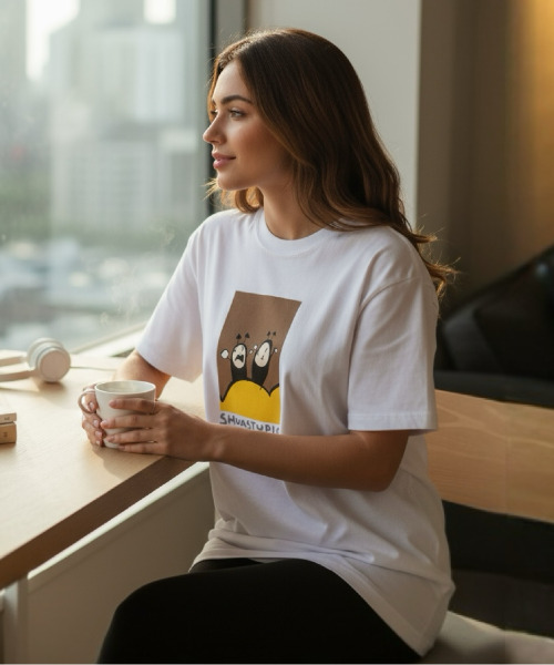 XHUA'T(スアト)の「虫歯Tシャツ(Tシャツ/カットソー・メンズ・ブラック/タン/ホワイト・X-LARGE/LARGE/MEDIUM)」の4枚目の写真