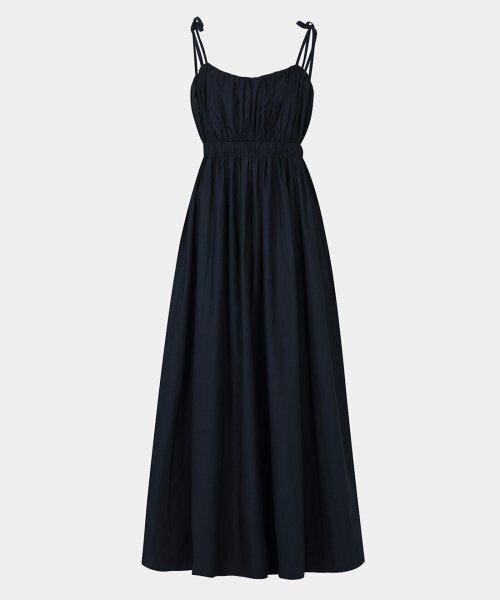 KISYNING(キシニング)の「Shirring Back-Point Long Dress (navy)(ワンピース・レディース・その他・SMALL/MEDIUM)」の1枚目の写真