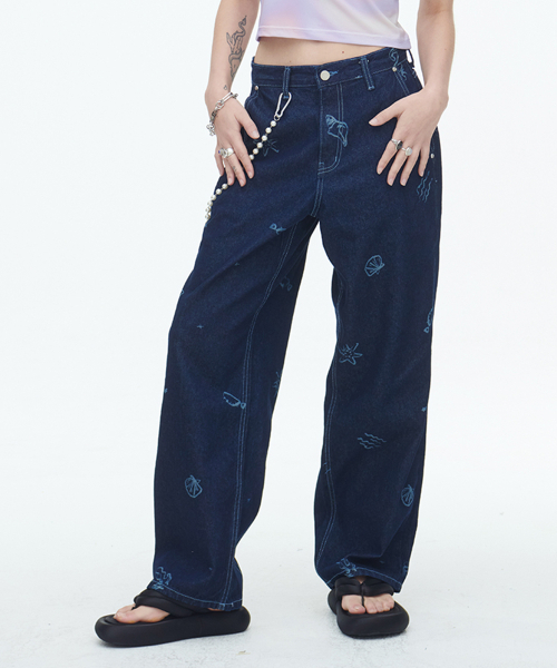 SSERPE(セルぺ)の「ジェジュビーチデニムパンツ(デニムパンツ・レディース・その他・MEDIUM/LARGE)」の1枚目の写真