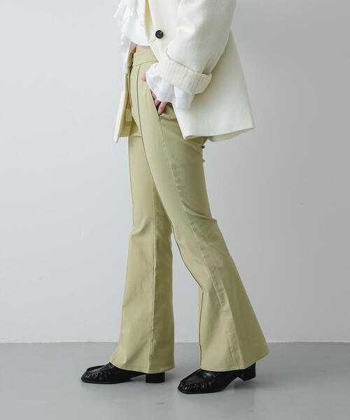 SENSE OF PLACE by URBAN RESEARCH（センスオブプレイスバイアーバンリサーチ）の「ストレッチフレアパンツ（その他パンツ・レディース・ライトベージュ/ブラック/ベージュ・SMALL/MEDIUM）」の17枚目の写真