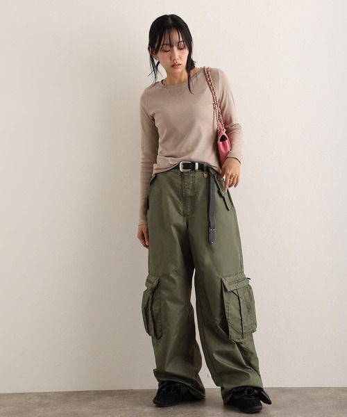 ElegChic(エレグシック)の「ロング スリーブコンパクトTシャツ(Tシャツ/カットソー・レディース・グレー/ブラック/グレー系1/ベージュ/オフホワイト・M/4L/XXL/XL/L)」の17枚目の写真