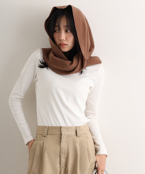 ElegChic(エレグシック)の「ロング スリーブコンパクトTシャツ(Tシャツ/カットソー・レディース・グレー/ブラック/グレー系1/ベージュ/オフホワイト・M/4L/XXL/XL/L)」の20枚目の写真