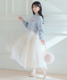 WILLSELECTION | 【Lame KNIT TULLE Series】ラメチュールボリュームスカート(スカート)