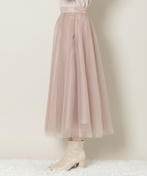 WILLSELECTION（ウィルセレクション）の「【Lame KNIT TULLE Series】ラメチュールボリュームスカート（スカート・レディース・ピンク/オフホワイト/ブラック・FREE）」の22枚目の写真