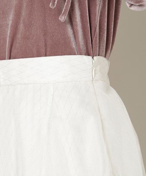 WILLSELECTION（ウィルセレクション）の「【Lame KNIT TULLE Series】ラメチュールボリュームスカート（スカート・レディース・ピンク/オフホワイト/ブラック・FREE）」の12枚目の写真