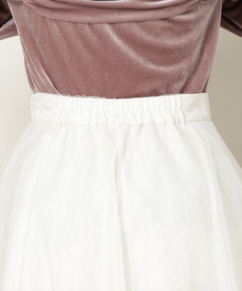 WILLSELECTION（ウィルセレクション）の「【Lame KNIT TULLE Series】ラメチュールボリュームスカート（スカート・レディース・ピンク/オフホワイト/ブラック・FREE）」の14枚目の写真