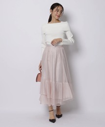 JUSGLITTY | シアーヘムティアードスカート(スカート)