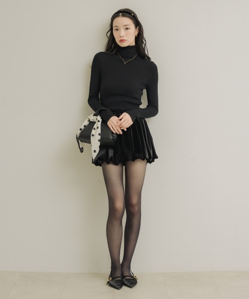 NEUNA(ヌナ)の「ベロアバルーンミニスカート(スカート・レディース・ブラウン/ブラック/アイボリー・MEDIUM/SMALL/X-LARGE/LARGE)」の20枚目の写真