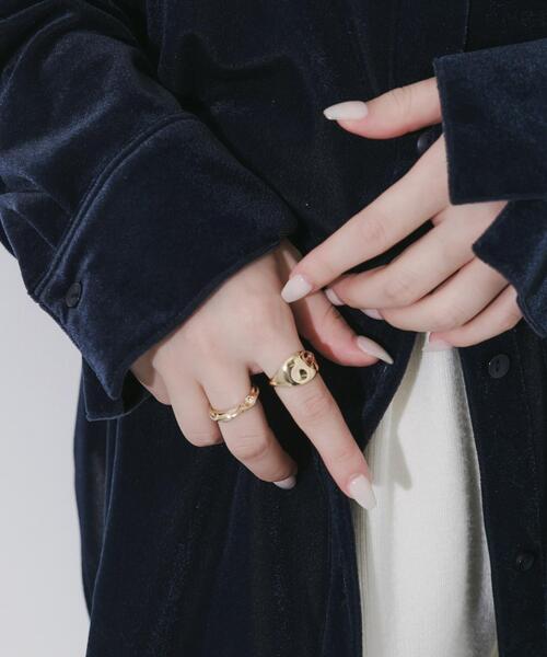 SMELLY（スメリー）の「ニュアンス2セットリング（リング・レディース・ゴールド・-）」の3枚目の写真