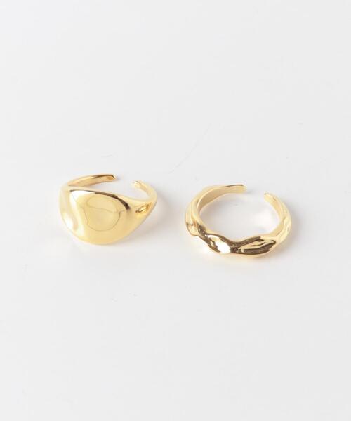 SMELLY（スメリー）の「ニュアンス2セットリング（リング・レディース・ゴールド・-）」の4枚目の写真