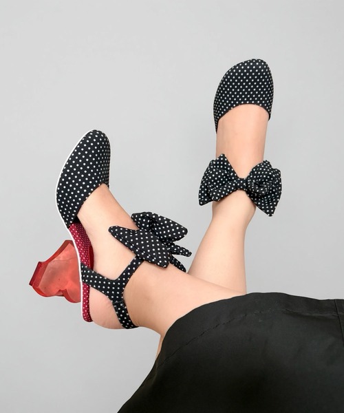 ハートヒール ドットリボンパンプス Jeffrey Campbell│Jeffrey