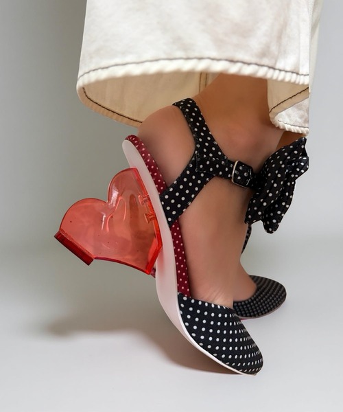 ハートヒール ドットリボンパンプス Jeffrey Campbell│Jeffrey