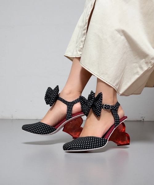 ハートヒール ドットリボンパンプス Jeffrey Campbell│Jeffrey
