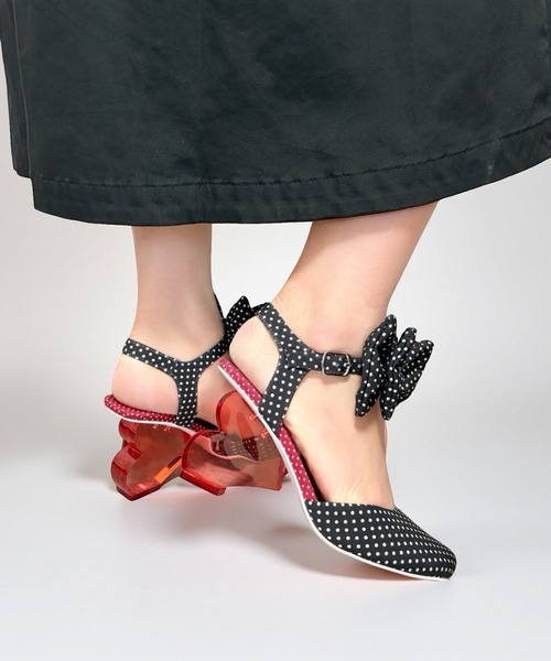 ハートヒール ドットリボンパンプス Jeffrey Campbell│Jeffrey