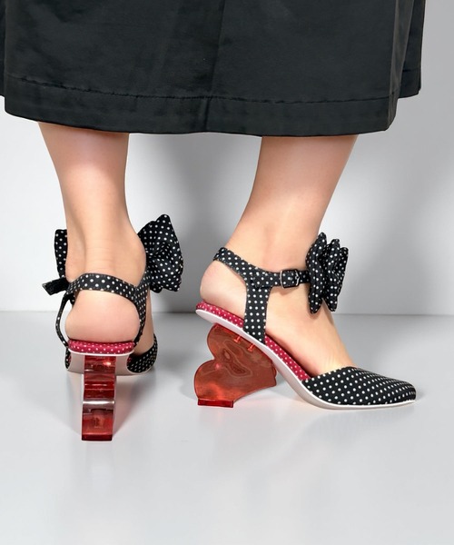 ハートヒール ドットリボンパンプス Jeffrey Campbell│Jeffrey
