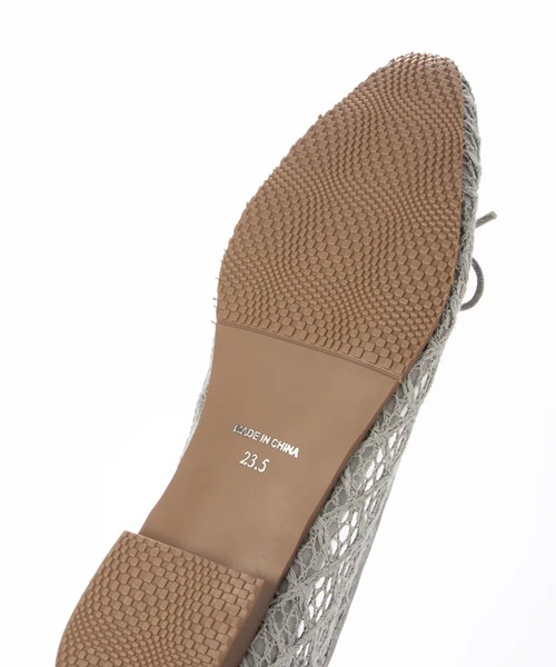 enchanted（エンチャンテッド）の「エンブロイダリーチュールバレエシューズ（バレエシューズ・レディース・ライトグレー/アイボリー/ライトブラウン/ブラック・22.5/24.5/24/23.5/23）」の10枚目の写真