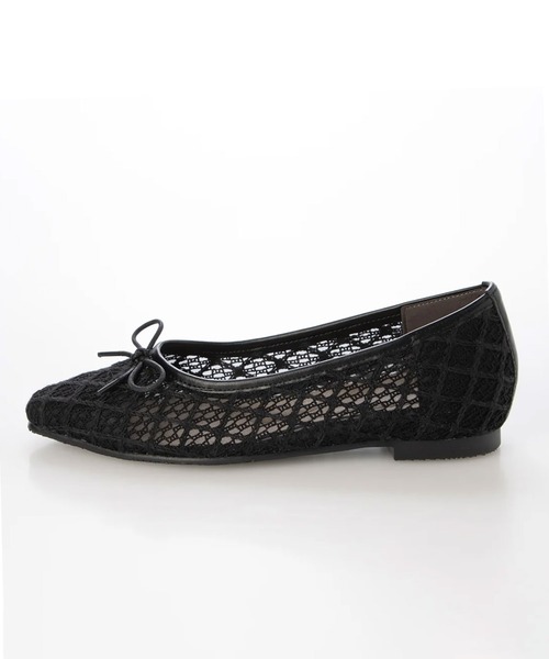 enchanted（エンチャンテッド）の「エンブロイダリーチュールバレエシューズ（バレエシューズ・レディース・ライトグレー/アイボリー/ライトブラウン/ブラック・22.5/24.5/24/23.5/23）」の14枚目の写真