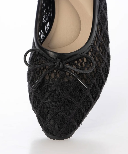 enchanted（エンチャンテッド）の「エンブロイダリーチュールバレエシューズ（バレエシューズ・レディース・ライトグレー/アイボリー/ライトブラウン/ブラック・22.5/24.5/24/23.5/23）」の18枚目の写真