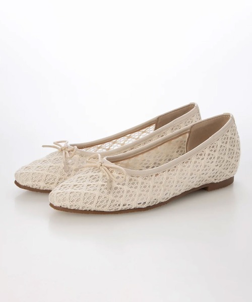 enchanted（エンチャンテッド）の「エンブロイダリーチュールバレエシューズ（バレエシューズ・レディース・ライトグレー/アイボリー/ライトブラウン/ブラック・22.5/24.5/24/23.5/23）」の20枚目の写真