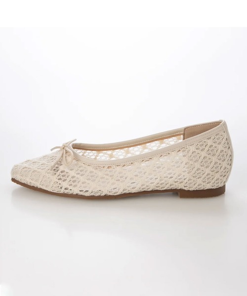 enchanted（エンチャンテッド）の「エンブロイダリーチュールバレエシューズ（バレエシューズ・レディース・ライトグレー/アイボリー/ライトブラウン/ブラック・22.5/24.5/24/23.5/23）」の21枚目の写真