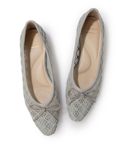 enchanted（エンチャンテッド）の「エンブロイダリーチュールバレエシューズ（バレエシューズ・レディース・ライトグレー/アイボリー/ライトブラウン/ブラック・22.5/24.5/24/23.5/23）」の5枚目の写真