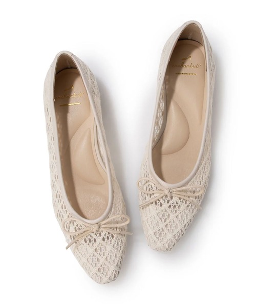 enchanted（エンチャンテッド）の「エンブロイダリーチュールバレエシューズ（バレエシューズ・レディース・ライトグレー/アイボリー/ライトブラウン/ブラック・22.5/24.5/24/23.5/23）」の19枚目の写真