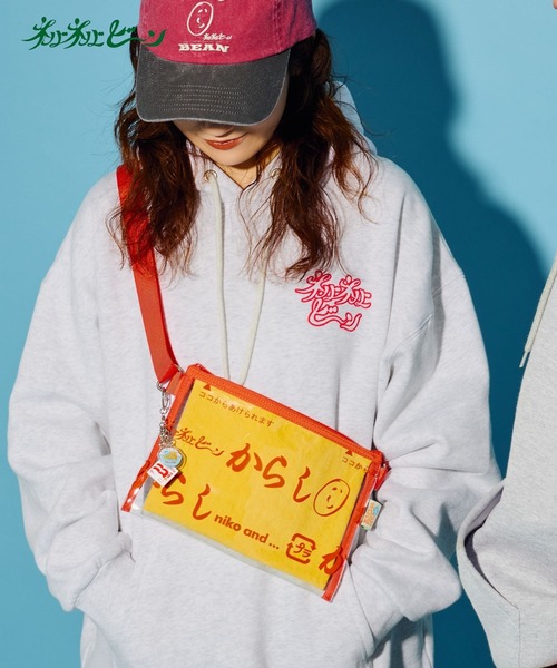 niko and...(ニコアンド)の「【にっぽんのASAGOHAN】ネバネバビーンコラボサコッシュ(ボディバッグ/ウエストポーチ・レディース・イエロー・0)」の1枚目の写真