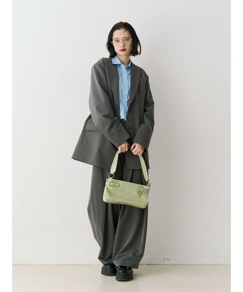 jouetie（ジュエティ）の「【PosTokyo】テーラードジャケット【セットアップ対応】（テーラードジャケット・レディース・グレー/ブラウン・MEDIUM）」の3枚目の写真