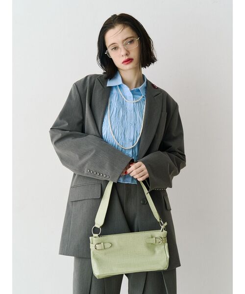 jouetie（ジュエティ）の「【PosTokyo】テーラードジャケット【セットアップ対応】（テーラードジャケット・レディース・グレー/ブラウン・MEDIUM）」の7枚目の写真