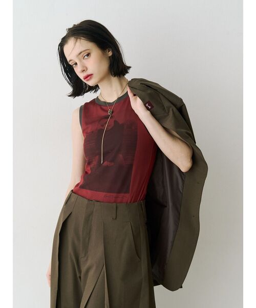 jouetie（ジュエティ）の「【PosTokyo】テーラードジャケット【セットアップ対応】（テーラードジャケット・レディース・グレー/ブラウン・MEDIUM）」の14枚目の写真