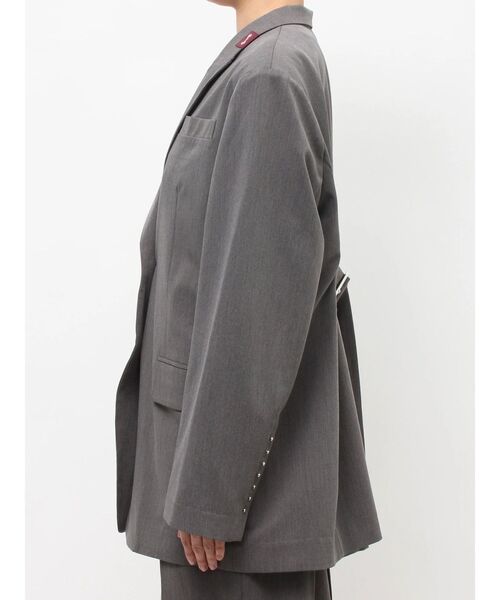 jouetie（ジュエティ）の「【PosTokyo】テーラードジャケット【セットアップ対応】（テーラードジャケット・レディース・グレー/ブラウン・MEDIUM）」の22枚目の写真