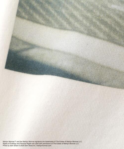 schott（ショット）の「Schott/ショット/MARILYN MONROE PHOTO T-SHIRT/マリリンモンロー フォト Tシャツ（Tシャツ/カットソー・メンズ・チャコールグレー/ホワイト・M/2XL/XL/L）」の6枚目の写真