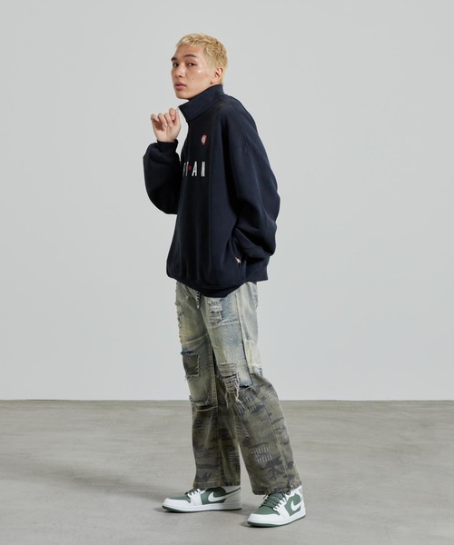 JORDAN BRAND（ジョーダンブランド）の「ジョーダン フライト メンズ グラフィック フリース 1/4ジップ / Jordan Flight Men's Graphic Fleece 1/4-Zip IF1816-010 Black（スウェット・メンズ・ブラック・2XL/XL/L/M/S）」の10枚目の写真