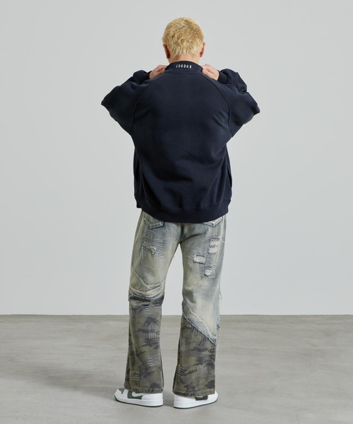 JORDAN BRAND（ジョーダンブランド）の「ジョーダン フライト メンズ グラフィック フリース 1/4ジップ / Jordan Flight Men's Graphic Fleece 1/4-Zip IF1816-010 Black（スウェット・メンズ・ブラック・2XL/XL/L/M/S）」の11枚目の写真