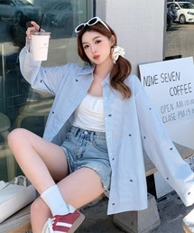 VIBGYOR Women | 【Mayree】ストライプ リボン 長袖 シャツ(シャツ/ブラウス)