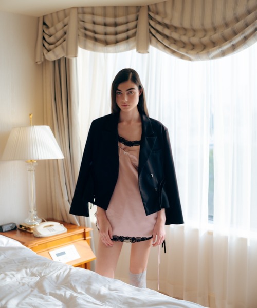 Carmelo（カーメロ）の「Satin Lingerie Cami Mini Dress / サテン