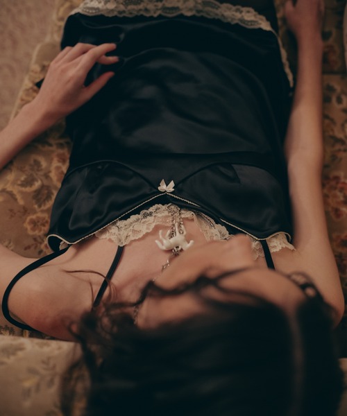 Carmelo（カーメロ）の「Satin Lingerie Cami Mini Dress / サテン