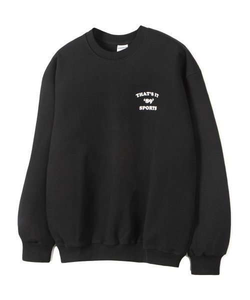 THAT'S IT(ザッツイット)の「89s アーチスウェットシャツ_ブラック(スウェット・レディース・ブラック・LARGE/MEDIUM/SMALL)」の1枚目の写真