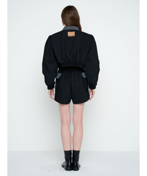MOIFAIRE（モイフェア）の「BUTTON WOOL SHORTS / BLACK（その他パンツ・レディース・その他・FREE）」の2枚目の写真
