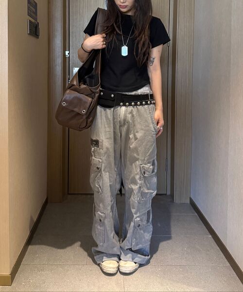 BLACKPURPLE(ブラックパープル)の「マックスポート ビキ バッグ MaxxPort Vicky Bag_Crack Brown(ショルダーバッグ・レディース・ブラウン・FREE)」の10枚目の写真