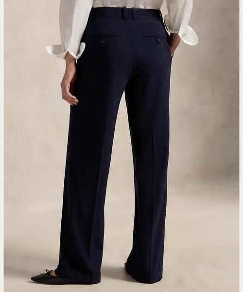 POLO RALPH LAUREN（ポロ ラルフ ローレン）の「ストレッチウール リラックス ストレート パンツ（スラックス・レディース・ネイビー系1・0/00/2/4/6/8）」の6枚目の写真