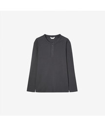 ワッフルヘンリーネックデイリーTシャツ - 4色