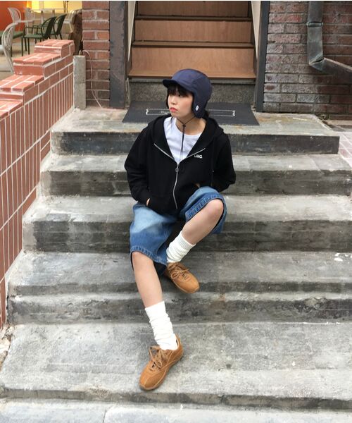 ACSHI(アクシ)の「夏 バミューダ ワイド 7部 ウォッシング デニムパンツ ユニセックス(中青)(その他パンツ・レディース・その他・S/M/L/XL/XS/XXL)」の6枚目の写真