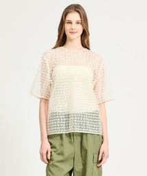 ESTNATION | ESTNATION / フェザーチュールシアーブラウス(シャツ/ブラウス)