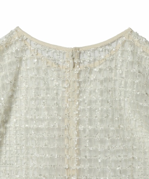 ESTNATION（エストネーション）の「ESTNATION / フェザーチュールシアーブラウス（シャツ/ブラウス・レディース・オフホワイト・FREE）」の8枚目の写真